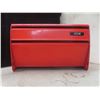Image 8 : Vintage Metal 4-Piece Cannister Set And Matching Paper Dispenser Burnt Orange