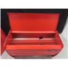 Image 9 : Vintage Metal 4-Piece Cannister Set And Matching Paper Dispenser Burnt Orange