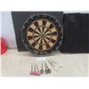 Image 1 : Dart Board And 9 Darts