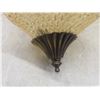 Image 3 : 3 Vintage Hanging Pendant Lights With Hobnail Style Glass And Brass Caps And Bases Fixture Height 1