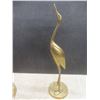 Image 4 : 3 Brass Cranes Tallest 15"