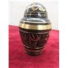 Image 4 : Lot Of 2 Brass Keepsake Cremation Urns "Maus Granite" "Radiance Brass" 2 1/2" Tall