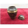 Image 5 : Lot Of 2 Brass Keepsake Cremation Urns "Maus Granite" "Radiance Brass" 2 1/2" Tall