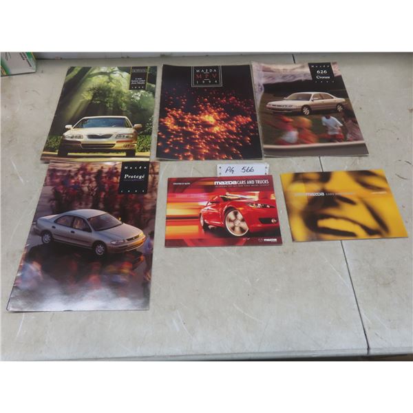 Lot Of 6 Sales Dealership Brochures 1994-2005 Mazda RX8 MX-5 Miata Mazda 3 6