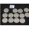 Image 1 : 13 Canadian 1 Dollar Coins 1986 X 9, 1985 X 1, 1984 X 2, 1980 X 1