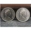 Image 9 : 13 Canadian 1 Dollar Coins 1986 X 9, 1985 X 1, 1984 X 2, 1980 X 1