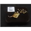 Image 1 : Vintage Bond And Boyd Sterling Silver Pin And Earrings 7.5 Grams