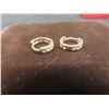 Image 5 : 10K Gold Earrings With Diamond 1.2 Grams