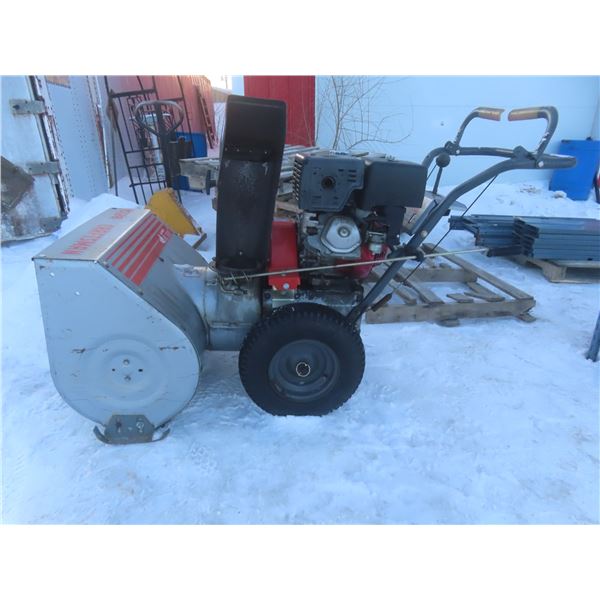 28" Craftsman Snowblower With 13 HP Honda Motor Running And Working