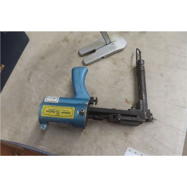Upholstery Specialty Tools, SUPRENA Fabric Cutter, Grip Clinch Air Hog Ring Fastener, Scintilla Air