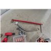 Image 2 : Large Box Of Plumbing Supplies, Copper Fittings, Solder Rolls, Fittings, Plumbers Wrench, Cleaning