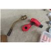Image 3 : Large Box Of Plumbing Supplies, Copper Fittings, Solder Rolls, Fittings, Plumbers Wrench, Cleaning