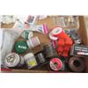 Image 7 : Large Box Of Plumbing Supplies, Copper Fittings, Solder Rolls, Fittings, Plumbers Wrench, Cleaning