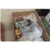 Image 7 : 3 Boxes Of Household Hardware, Assorted Boxes Of Screws, Latches, Hinges, Handles, Fasteners, Etc.
