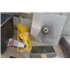 Image 5 : Box Of Drywall Finishing Tools, Putty Knives, Sanding Heads, Sandpaper, Tape, Foam Sanding Blocks,