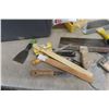 Image 8 : Box Of Drywall Finishing Tools, Putty Knives, Sanding Heads, Sandpaper, Tape, Foam Sanding Blocks,