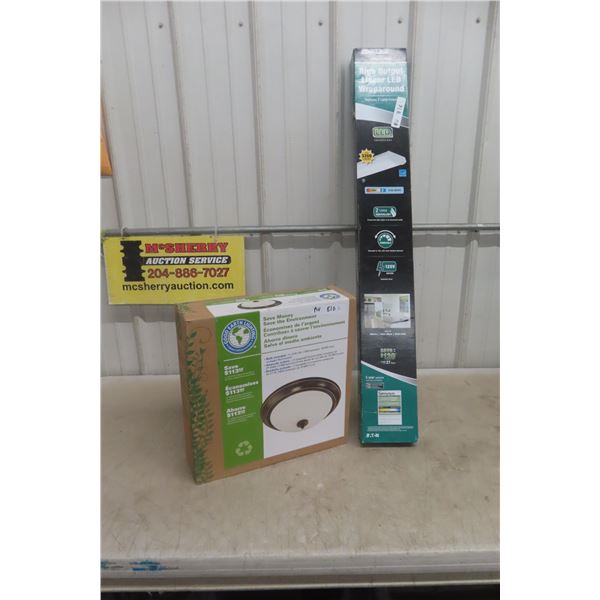 New In The Box High Output 43" Overhead Light And New Good Earth Light