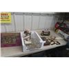 Image 1 : Boxes Of Bar Supplies, Wine Glasses, Mugs, Train Decanter, Coasters, Etc.