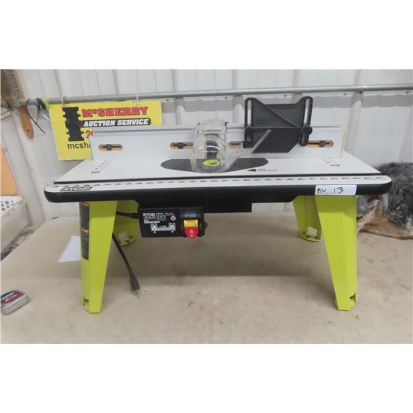 RYOBI 32" X 16" Router Table Never Used