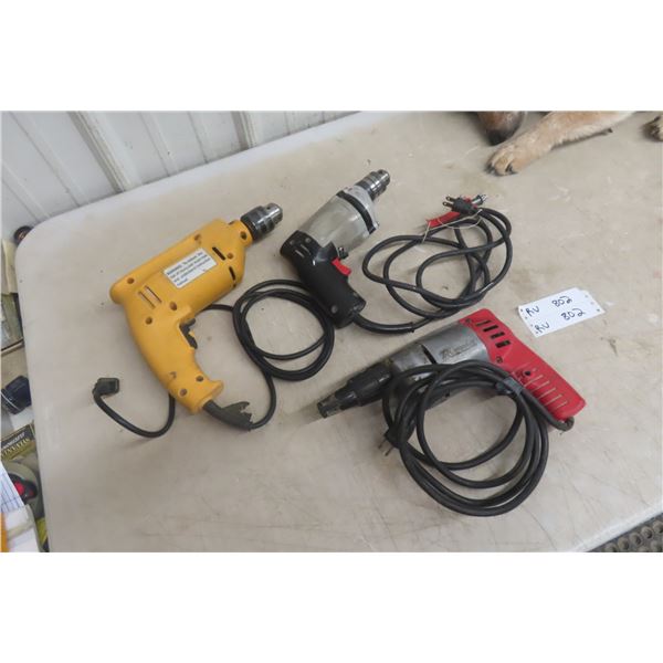Milwaukee Drywall Drill, Rockwell 3/8" Drill And 1/2" Hammer Drill