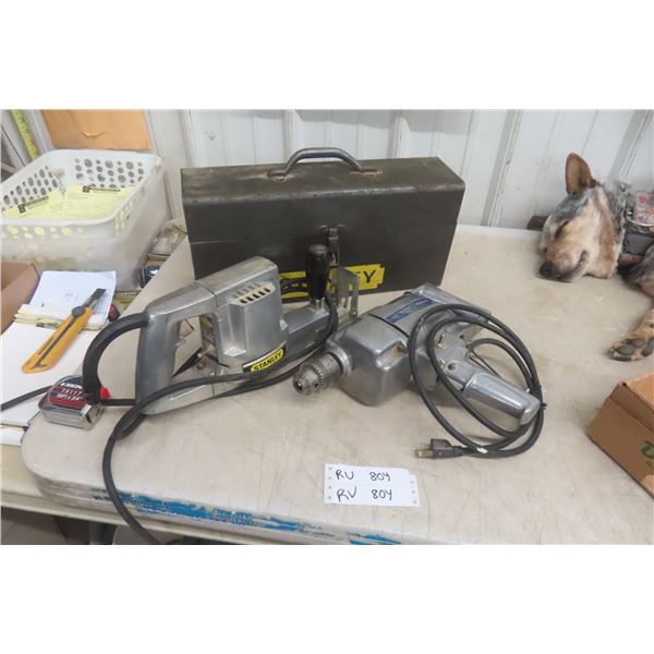 Stanley Heavy Duty Reciprocating Saw With Metal Case And Assorted Blades Plus Artisan Heavy Duty 1/