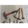 Image 5 : 4 Hammers, 3 Pry Bars, 3 Ballpen Hammers, 2 Tape Measures, and 4 Pipe Wrenches