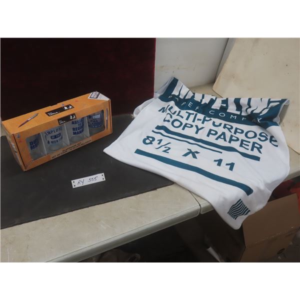 New "The Office" Set Of 4 16 Oz Glassware Set, Multi-Purpose Towel
