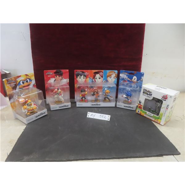 5 New Unopened Nintendo Amiibos In Original Packages