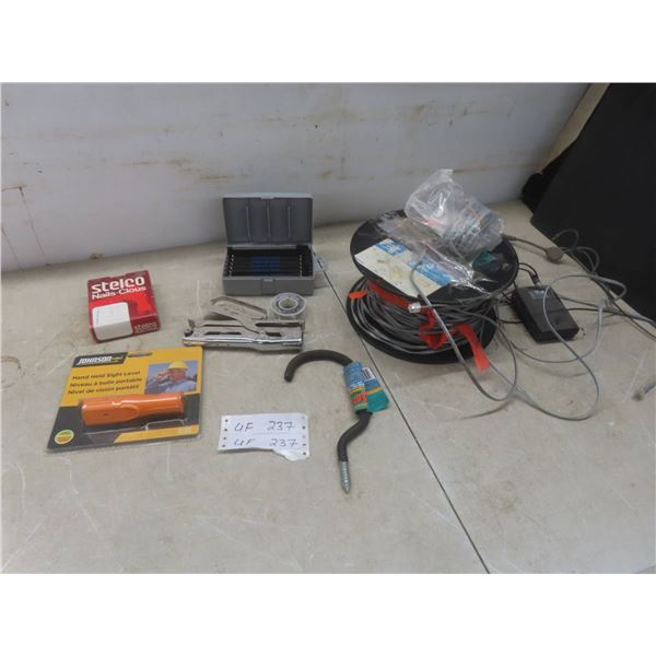 Solder, Telephone Line, Hand-Held Sight Level