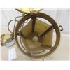 Image 6 : Antique Brass Hanging Electric Lantern Lamp With Amber Glass