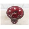 Image 2 : Ruby Red Glass Vase 10"