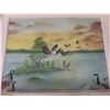 Image 8 : Pictures, Nanaimo Grey Cup 1983 Cardboard Poster, Oil Painting Largest 22" X 18"