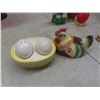 Image 10 : Cedar Planter, Vase, Salt Pepper Shakers, Glass Milk Jug, Playing Cards And More