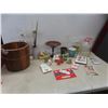 Image 1 : Cedar Planter, Vase, Salt Pepper Shakers, Glass Milk Jug, Playing Cards And More
