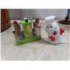 Image 8 : Cedar Planter, Vase, Salt Pepper Shakers, Glass Milk Jug, Playing Cards And More