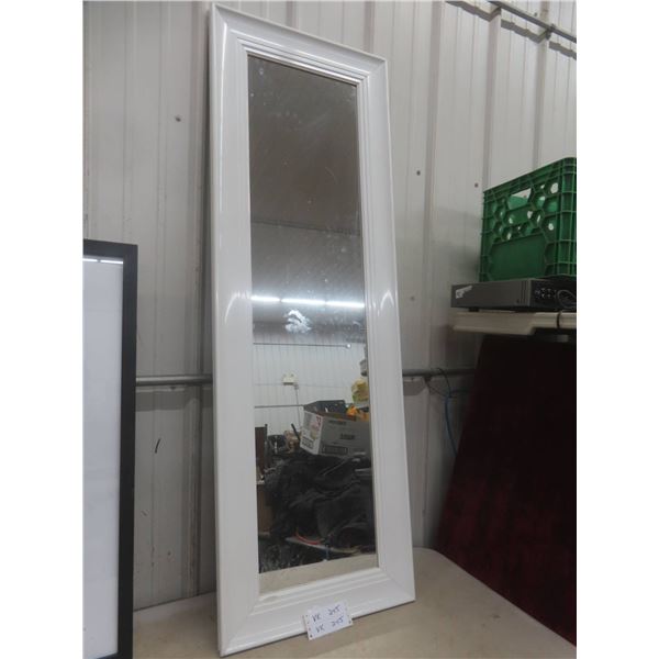 Framed Wardrobe Mirror 54" x 18"