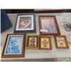 Image 1 : 6 Framed Pictures Largest 12" x 14"