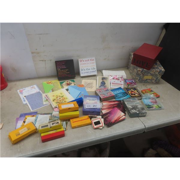Motivation Cards, Greeting Cards, Collector Boxes, Slides