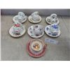 Image 1 : 7 Rosina China Teacups & Saucers