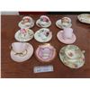 Image 1 : 9 China Teacups & Saucers Duchess, Royal Osborne, Royal Vale, Gladstone, Hammersley & Paragon