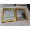 Image 8 : 2 Framed Mirrors 12 X 9 1/2, 3 Framed Pictures Largest 16 X 14