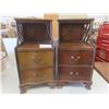Image 10 : 2 Mahogany Side Tables 26 X 19 X 14