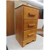 Image 4 : 3 Drawer Wood Night Stand 27 X 15 X 13