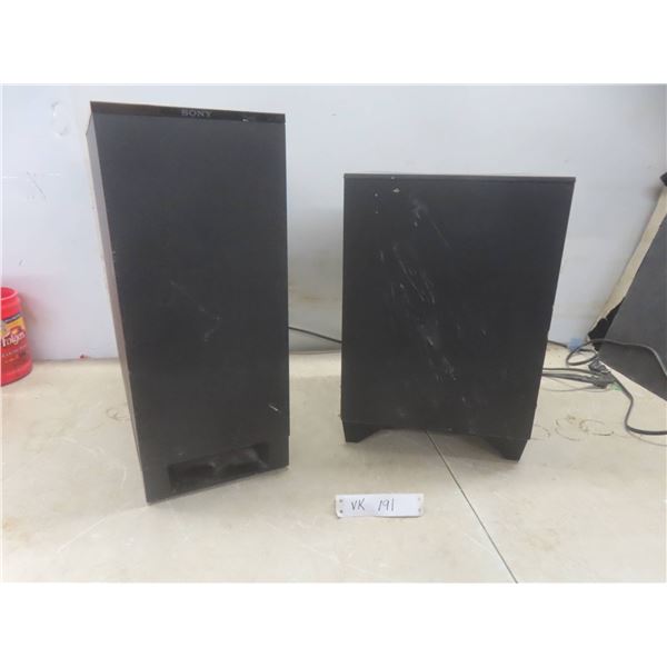2 Sony Subwoofers Model SA-WCT260 & SA-WS15 50