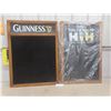 Image 1 : 2 Guinness Signs; Felt Board 35 X 26, Chalkboard 35 X 23