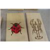 Image 6 : 8 Wood Burned And Crafted Wall Art Hanging Pictures - Largest 9" x 16"