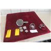 Image 1 : 1964 Chevy Impala Belair Pair Of Tail Light Lens, 4 Cadillac Emblems And Chevy Bowtie Mirror Chevel