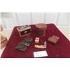 Image 1 : 4 Vintage Leather Hand Tooled Bags, Heavy Pocket Ornate Knife And Hardware