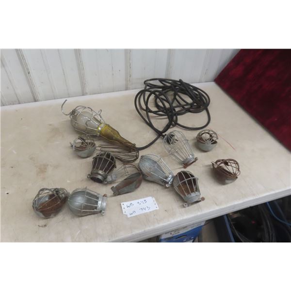 Vintage Explosion Proof Trouble Light And Wire Cages