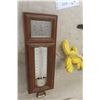 Image 5 : Vintage Wood Wind Chimes, Aluminum Beer Can Airplane, Lantern And Barometer Temp Gauge